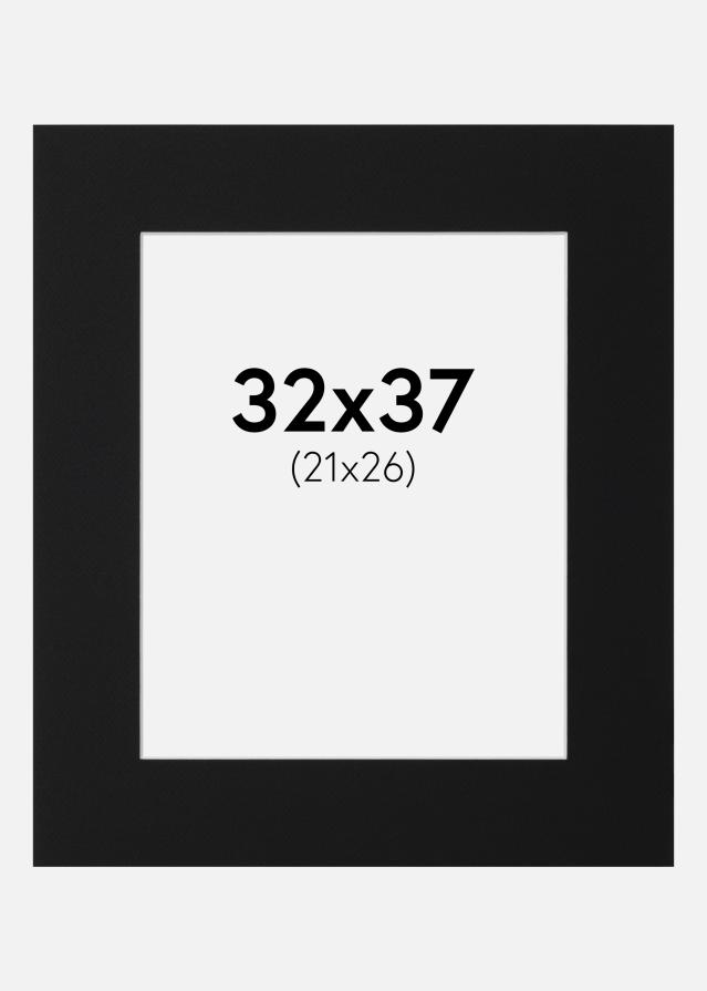Paszpartu Fekete Standard (Fehér Mag) 32x37 cm (21x26)