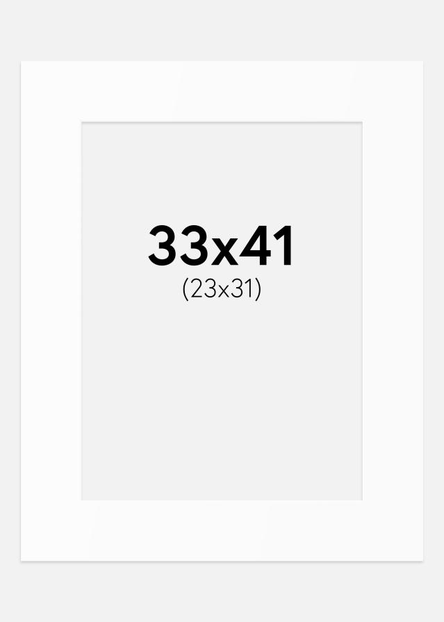 Paszpartu Standard fehér (fehér mag) 33x41 cm (23x31)