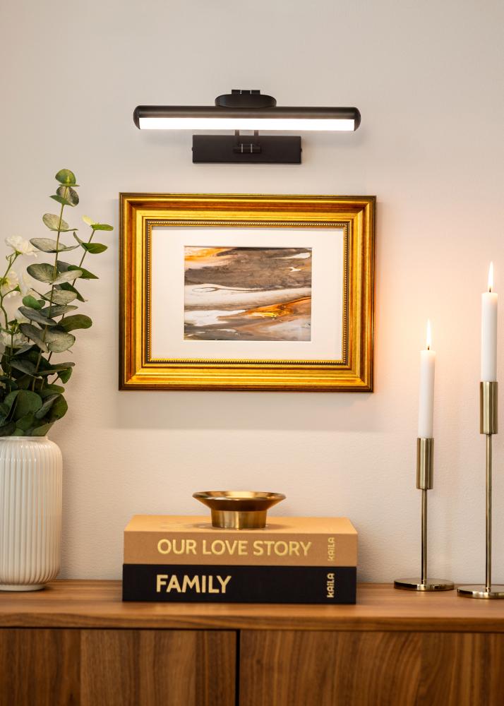 KAILA Elem Luster Akkumulátoros Képfény 32 cm - Fekete