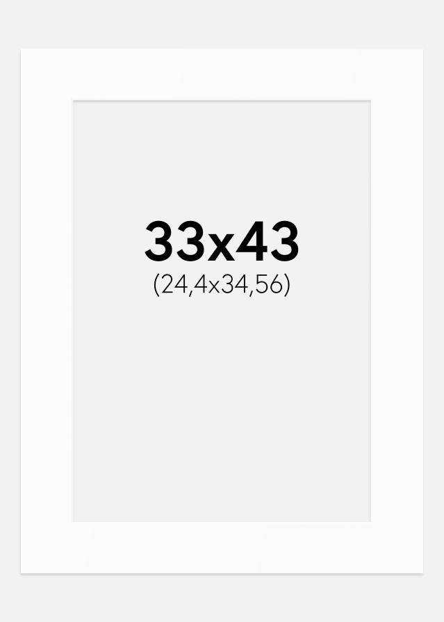 Paszpartu Standard fehér (fehér mag) 33x43 cm (24,4x34,56)