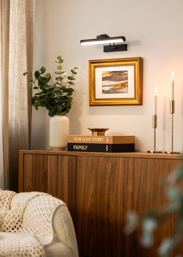 KAILA Elem Luster Akkumulátoros Képfény 32 cm - Fekete