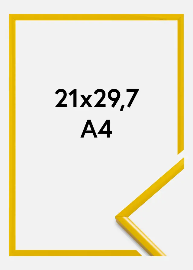 Keret New Lifestyle Akrilüveg Sárga 21x29,7 cm (A4)