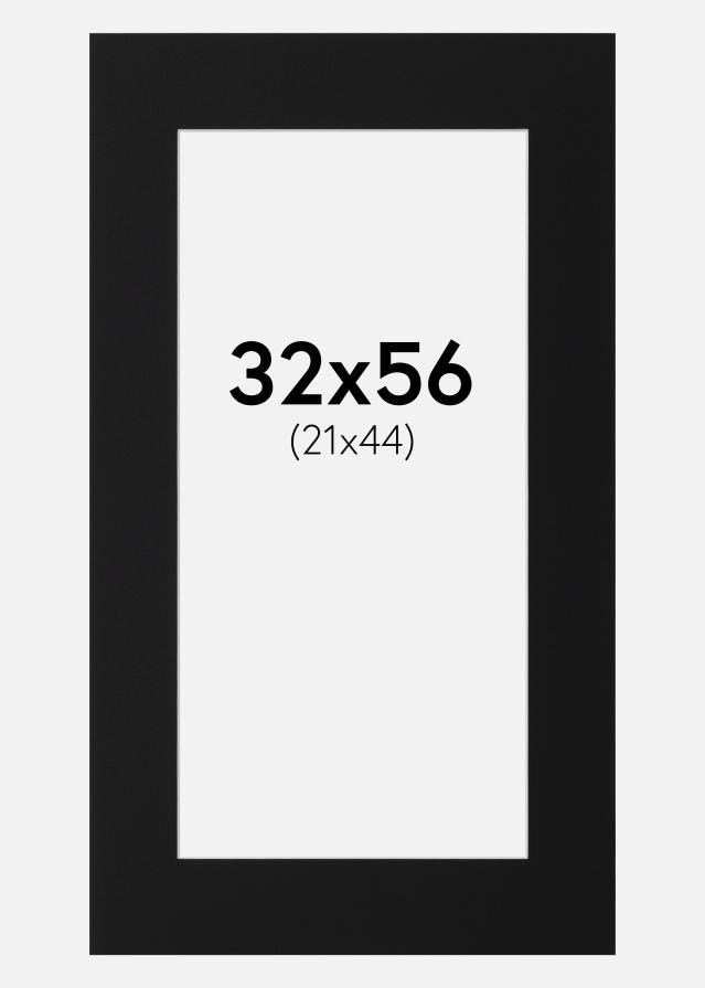 Paszpartu Fekete Standard (Fehér Mag) 32x56 cm (21x44)