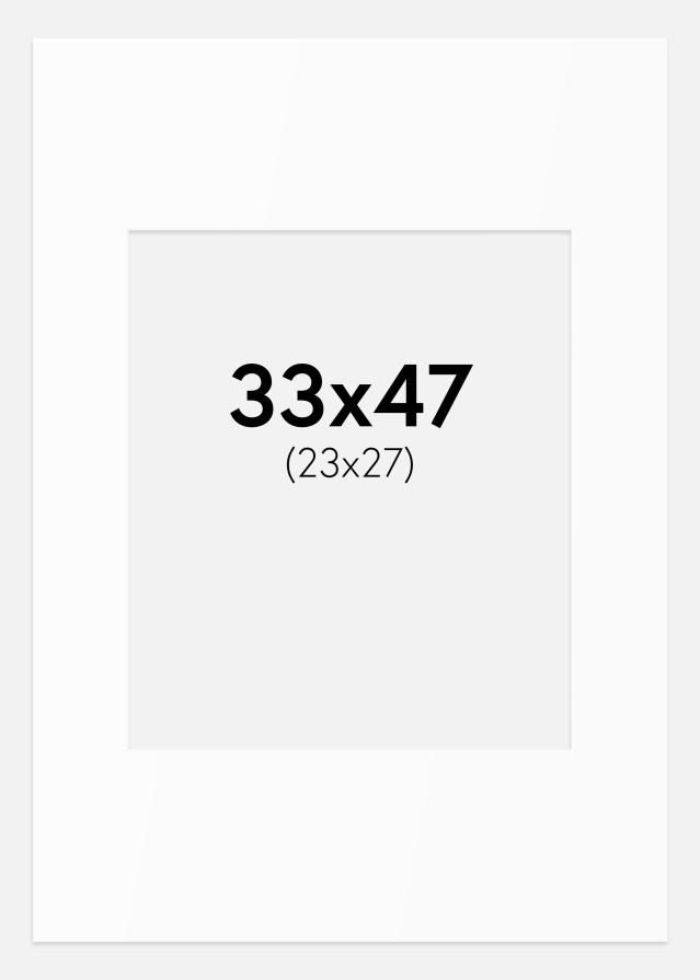 Paszpartu Standard fehér (fehér mag) 33x47 cm (23x27)