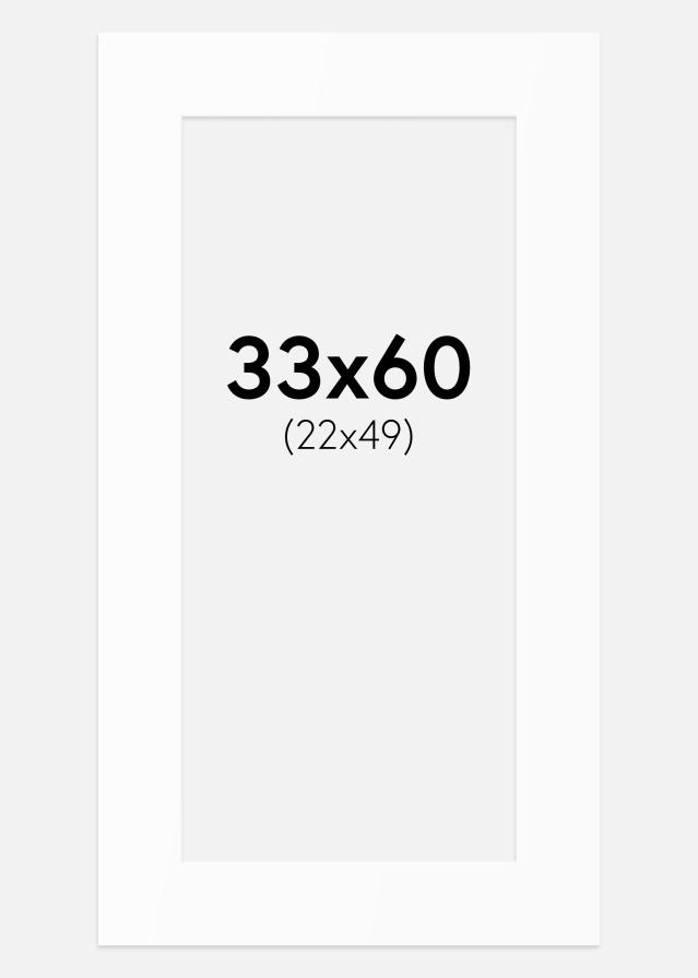 Paszpartu Standard fehér (fehér mag) 33x60 cm (22x49)