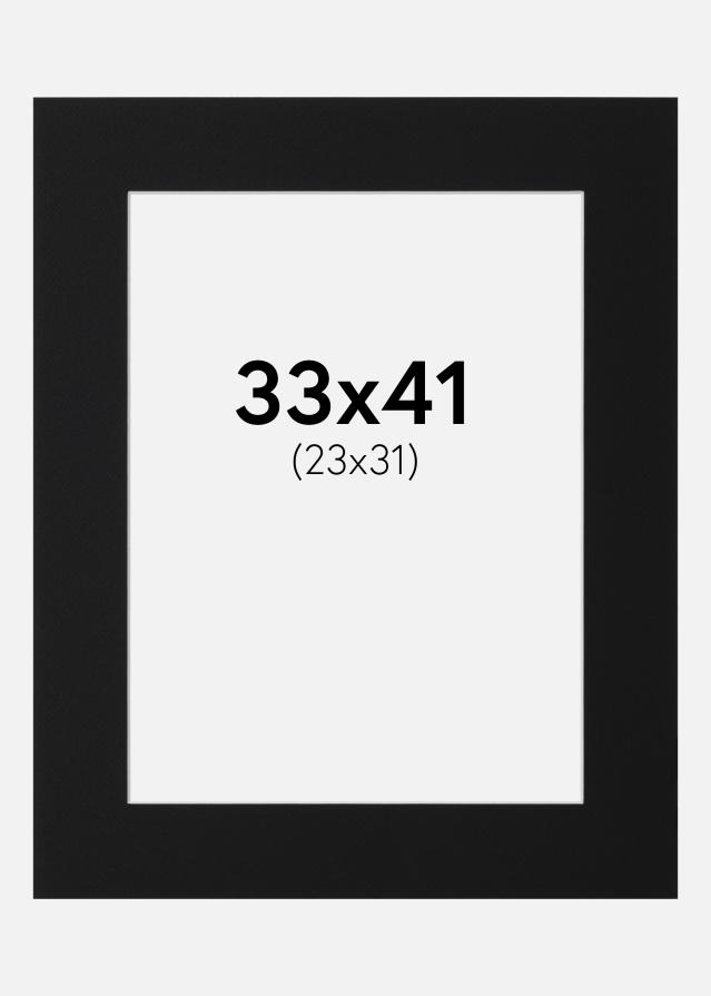 Paszpartu Fekete Standard (Fehér Mag) 33x41 cm (23x31)