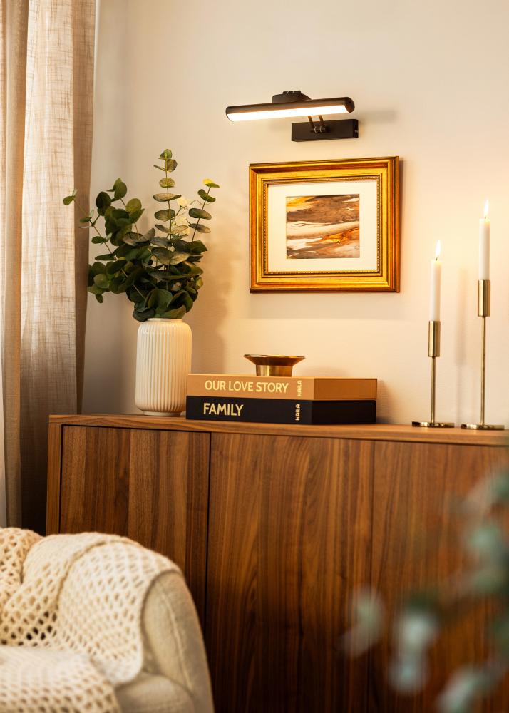 KAILA Elem Luster Akkumulátoros Képfény 32 cm - Fekete