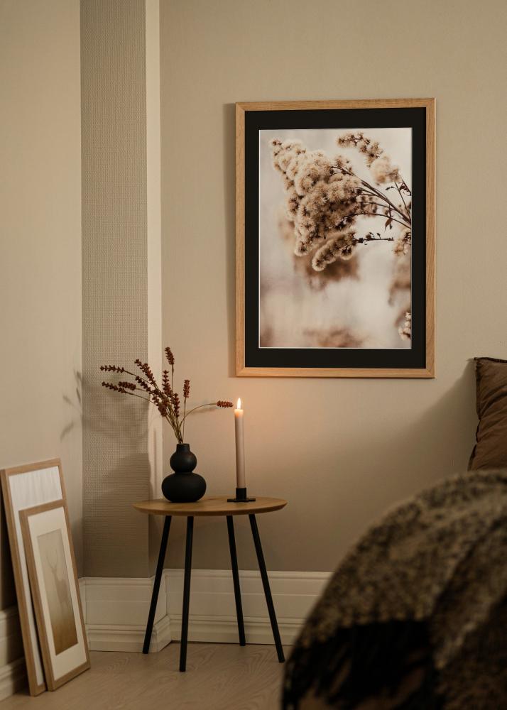 Keret Trendline Tölgy 30x40 cm - Paszpartu Fekete 20x28 cm