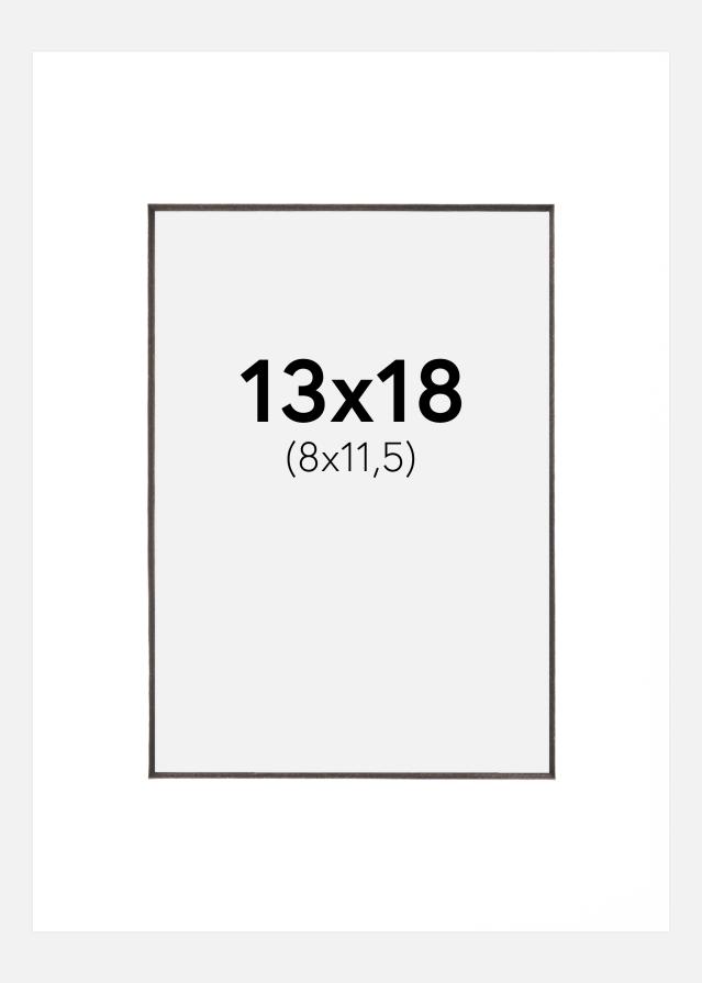 Paszpartu Fehér Fekete él 13x18 cm (8x11,5 cm)