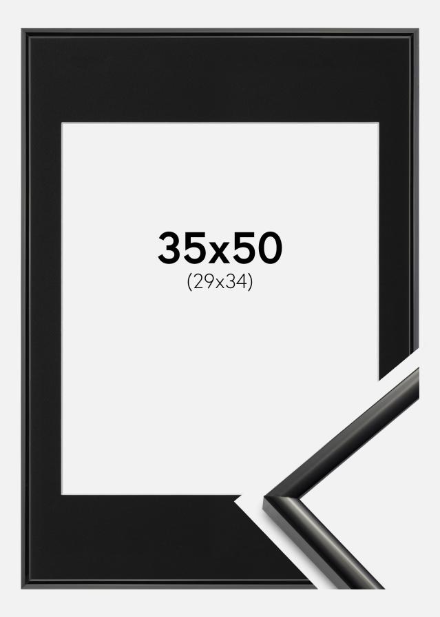 Keret New Lifestyle Fekete 35x50 cm - Paszpartu Fekete 30x35 cm