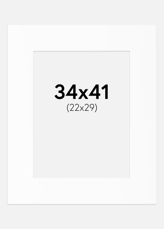 Paszpartu Standard fehér (fehér mag) 34x41 cm (22x29)