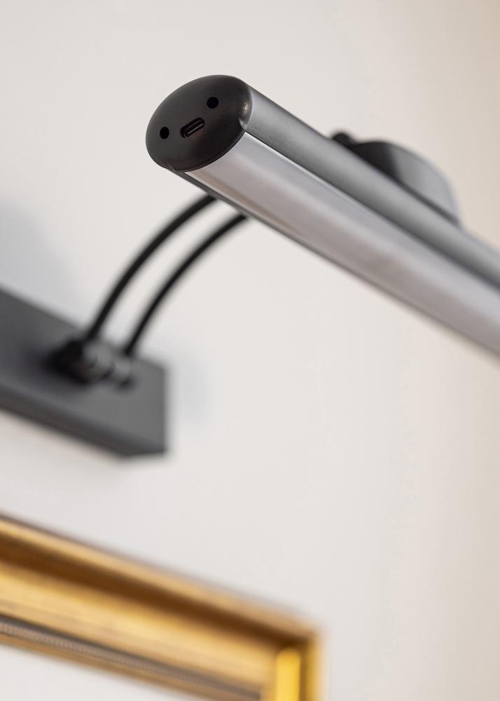 KAILA Elem Luster Akkumulátoros Képfény 32 cm - Fekete