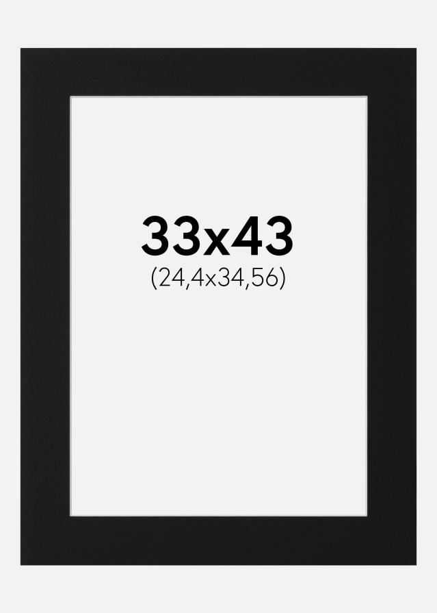 Paszpartu Fekete Standard (Fehér Mag) 33x43 cm (24,4x34,56)