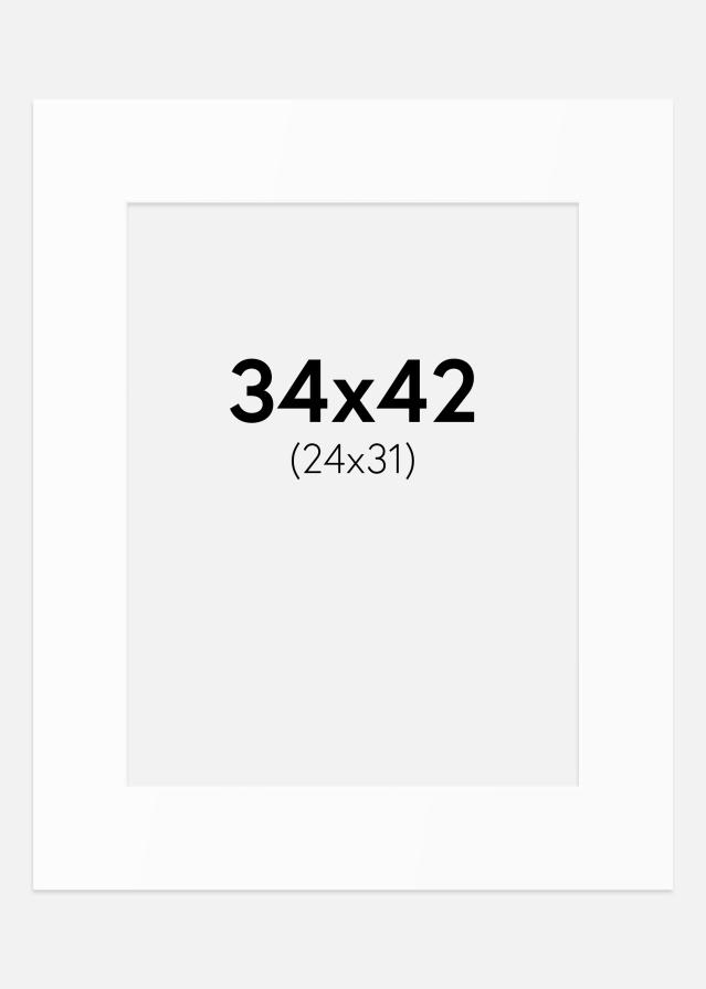 Paszpartu Standard fehér (fehér mag) 34x42 cm (24x31)