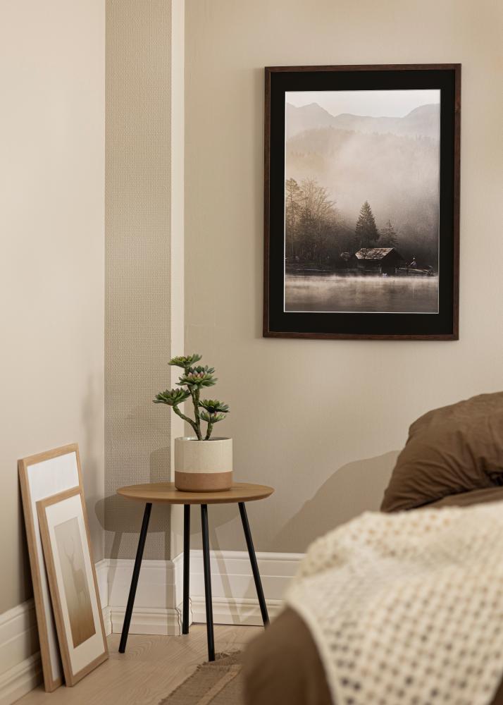 Keret Trendy Dió 20x25 cm - Paszpartu Fekete 14x18 cm