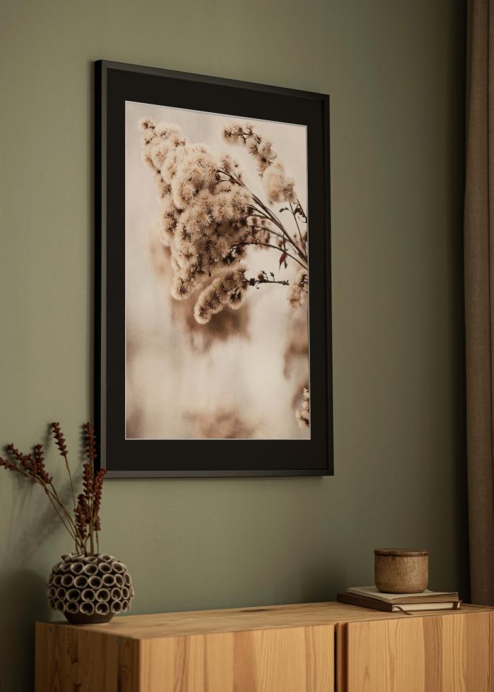 Keret E-Line Fekete 30x40 cm - Paszpartu Fekete 21x29,7 cm (A4)