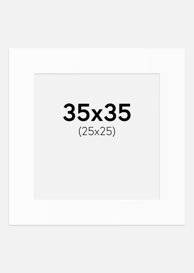 Paszpartu Standard fehér (fehér mag) 35x35 cm (25x25)