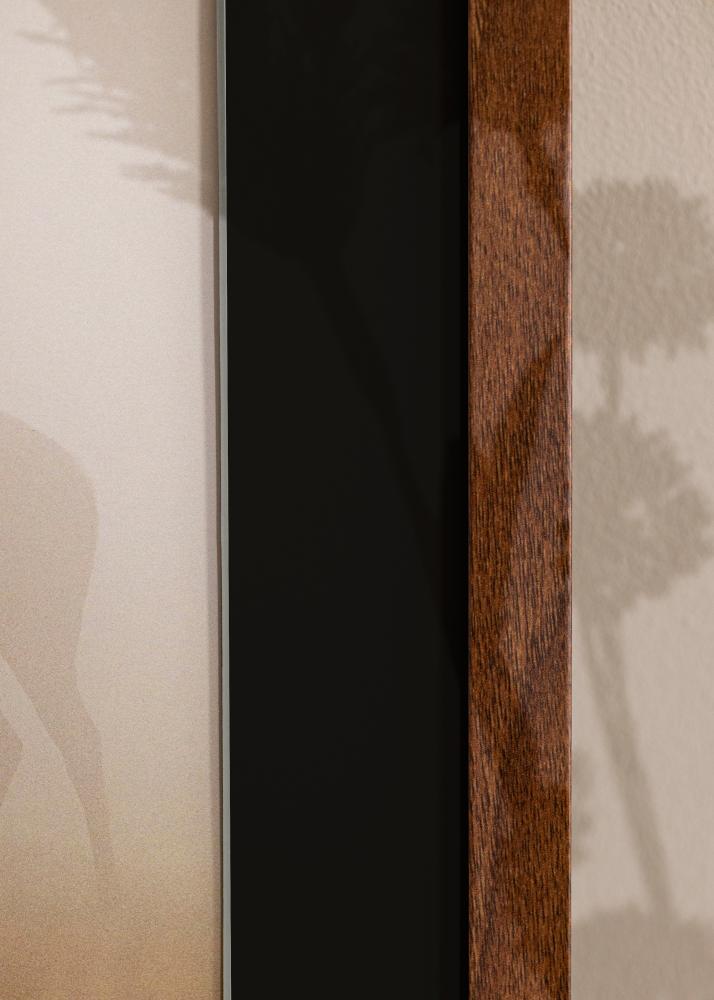 Keret Elegáns Warm Brown 30x40 cm - Paszpartu Fekete 21x29,7 cm (A4)