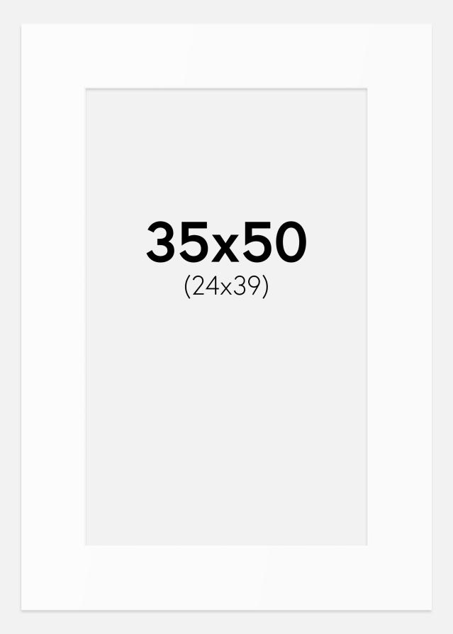 Paszpartu Standard fehér (fehér mag) 35x50 cm (24x39)