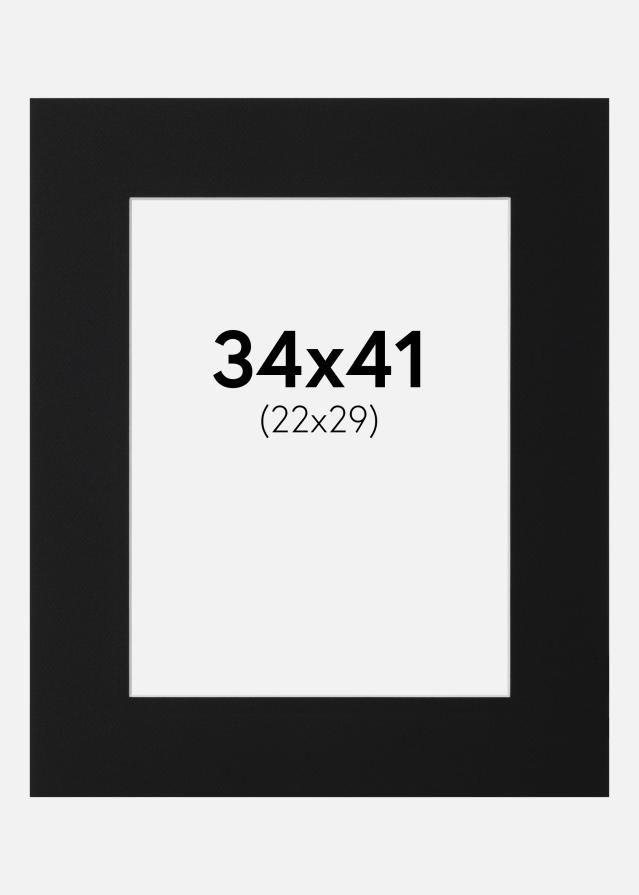 Paszpartu Fekete Standard (Fehér Mag) 34x41 cm (22x29)