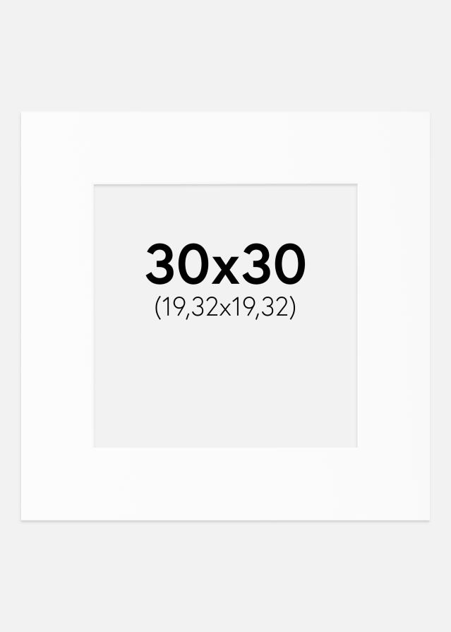 Paszpartu Fehér Standard Fehér él 30x30 cm (19,32x19,32)