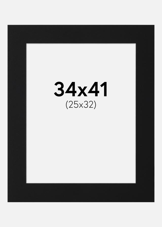 Paszpartu Fekete Standard (Fehér Mag) 34x41 cm (25x32)