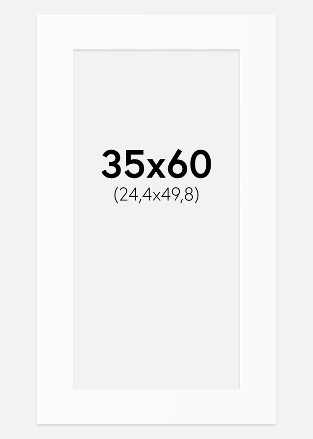 Paszpartu Standard fehér (fehér mag) 35x60 cm (24,4x49,8)