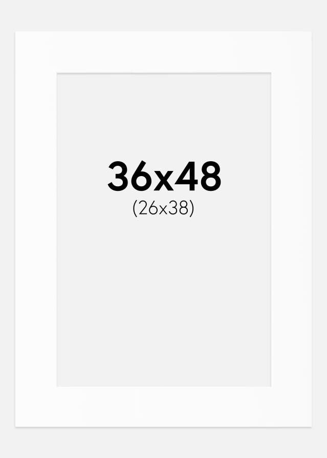 Paszpartu Standard fehér (fehér mag) 36x48 cm (26x38)