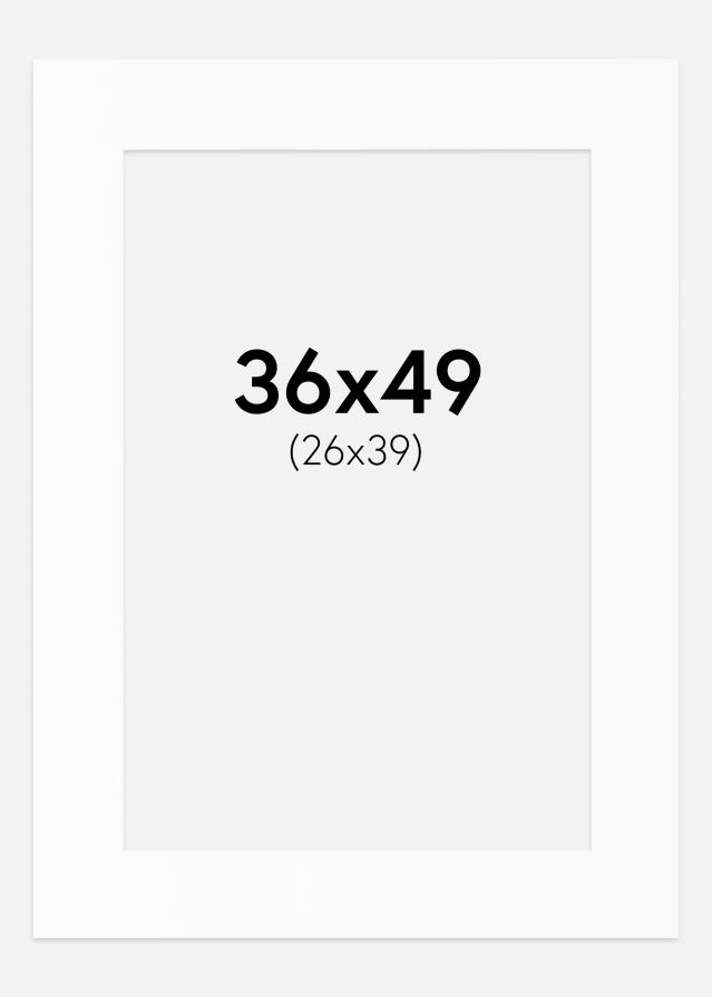 Paszpartu Standard fehér (fehér mag) 36x49 cm (26x39)