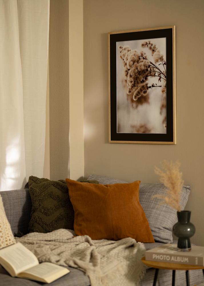 Keret Edsbyn Tölgy 40x60 cm - Paszpartu Fekete 32,9x48,3 cm (A3+)