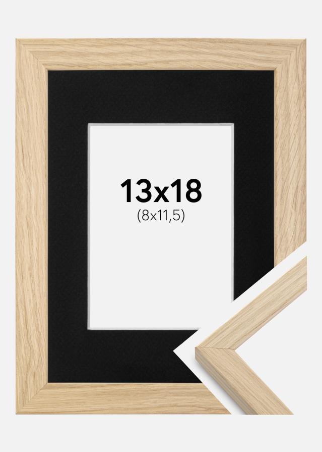 Keret Grimsåker Tölgy 13x18 cm - Paszpartu Fekete 9x12 cm