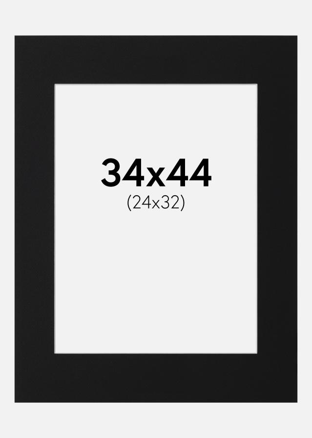 Paszpartu Fekete Standard (Fehér Mag) 34x44 cm (24x32)