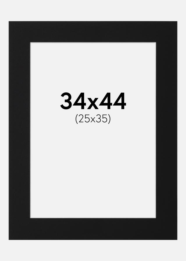 Paszpartu Fekete Standard (Fehér Mag) 34x44 cm (25x35)