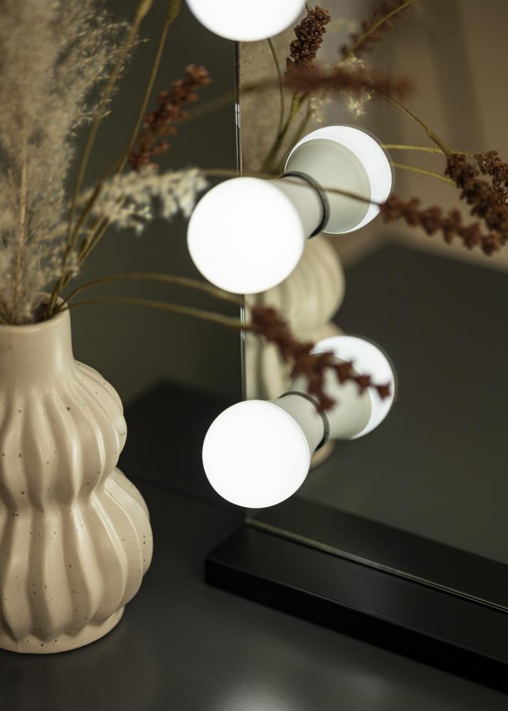 KAILA Sminktükör Hollywood Edge 14 E27 Fekete 80x65 cm