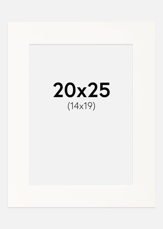 Paszpartu Antique White Fehér él 20x25 cm (14x19)