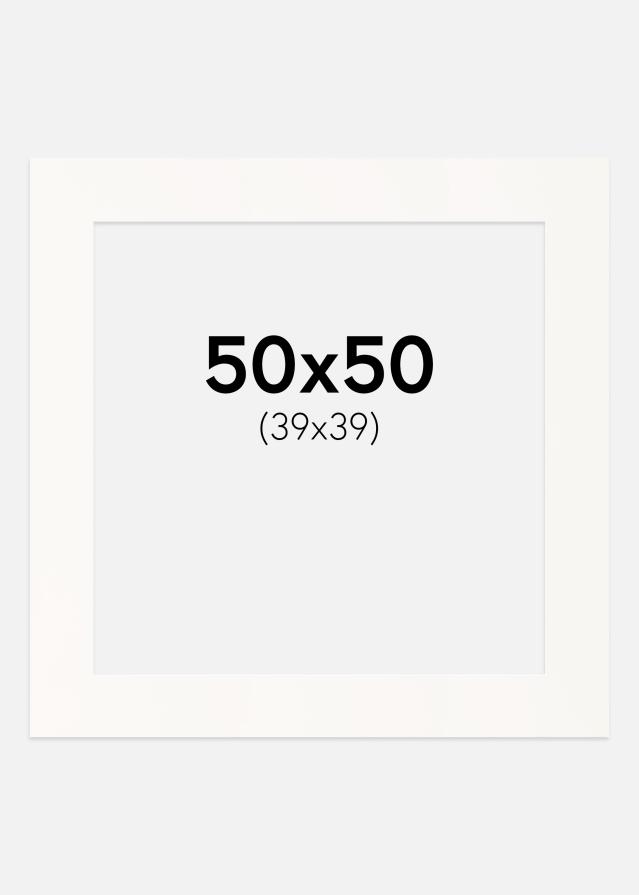 Paszpartu Antique White Fehér él 50x50 cm (39x39)