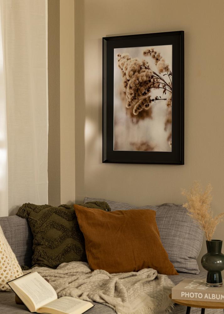 Keret Globe Fekete 24x30 cm - Paszpartu Fekete 18x24 cm