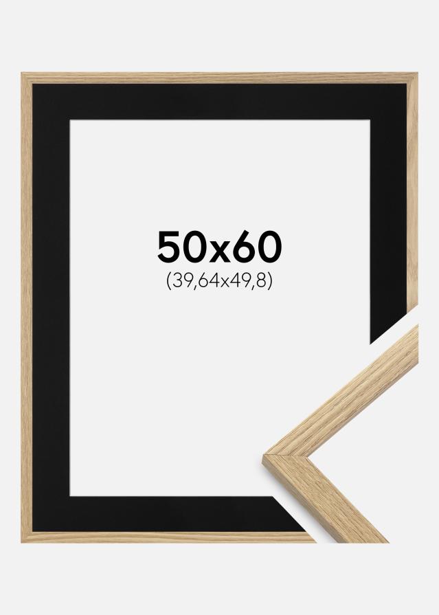Keret Trendy Tölgy 50x60 cm - Paszpartu Fekete 16x20 inches