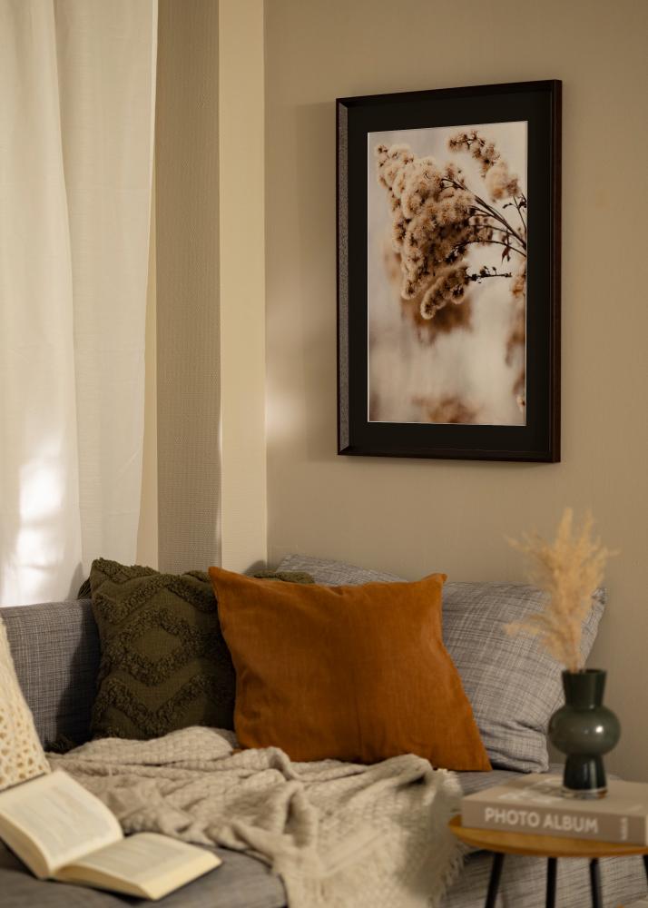 Keret Globe Espresso 50x60 cm - Paszpartu Fekete 35x45 cm