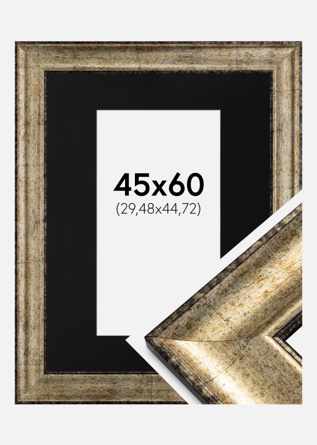 Keret Saltsjöbaden Antik arany 45x60 cm - Paszpartu Fekete 12x18 inches