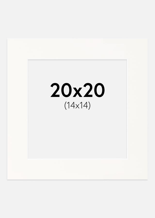 Paszpartu Antique White Fehér él 20x20 cm (14x14)