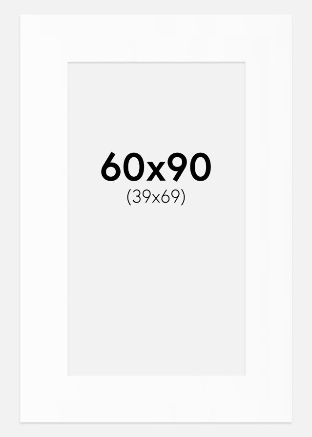 Paszpartu Fehér Standard Fehér él 60x90 cm (39x69)
