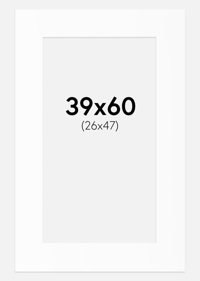 Paszpartu Standard fehér (fehér mag) 39x60 cm (26x47)