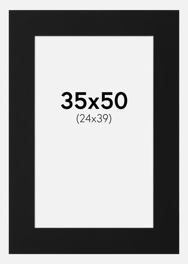 Paszpartu Fekete Standard (Fehér Mag) 35x50 cm (24x39)