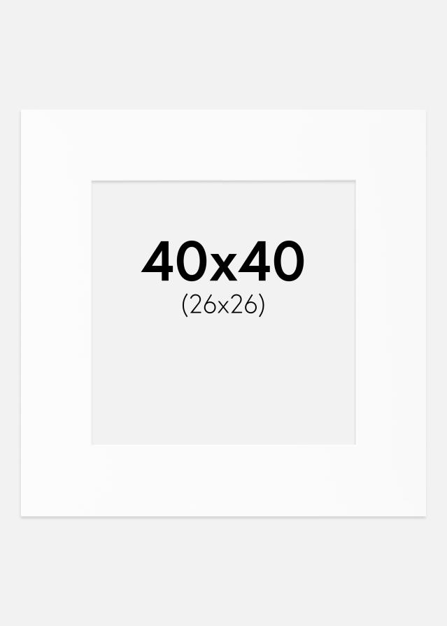 Paszpartu Standard fehér (fehér mag) 40x40 cm (26x26)