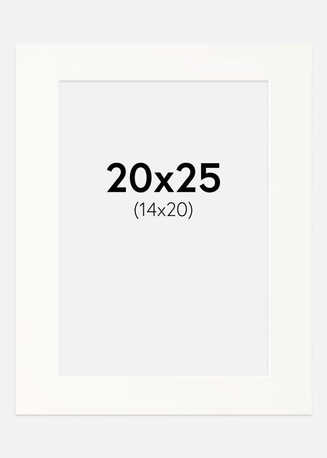 Paszpartu Antique White Fehér él 20x25 cm (14x20)