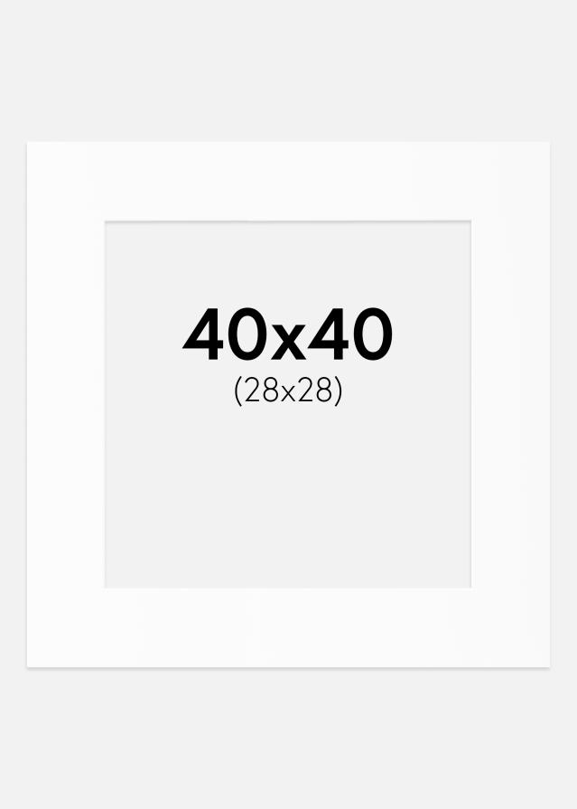 Paszpartu Standard fehér (fehér mag) 40x40 cm (28x28)