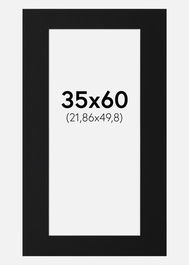 Paszpartu Fekete Standard (Fehér Mag) 35x60 cm (21,86x49,8)