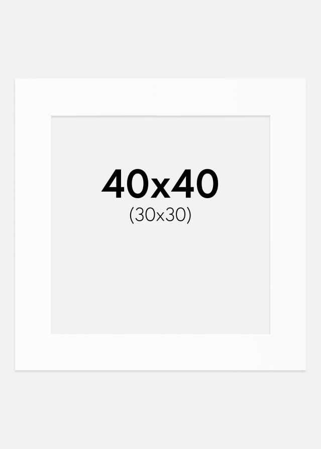 Paszpartu Standard fehér (fehér mag) 40x40 cm (30x30)