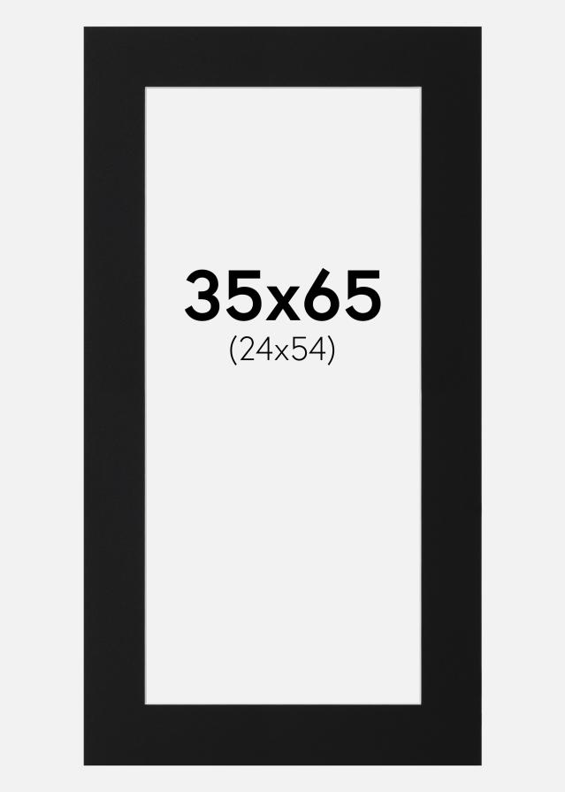 Paszpartu Fekete Standard (Fehér Mag) 35x65 cm (24x54)